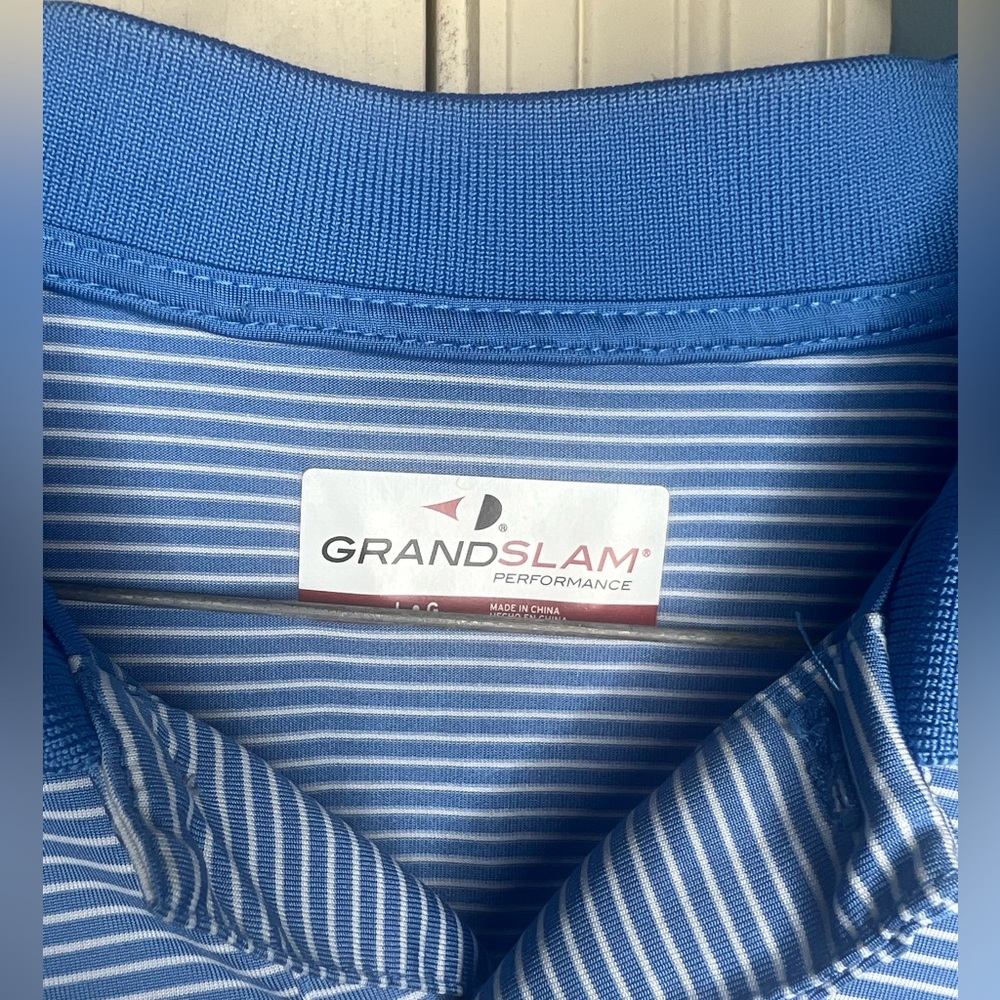 Grand Slam Moisture Wick Polo Shirt Size Large - Picture 2 of 6